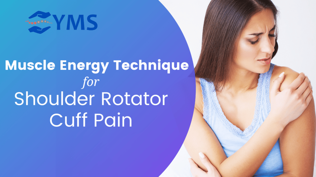 Muscle Energy Technique for Shoulder Rotator Cuff Pain-Chapmans Reflexes Blog Banner Image